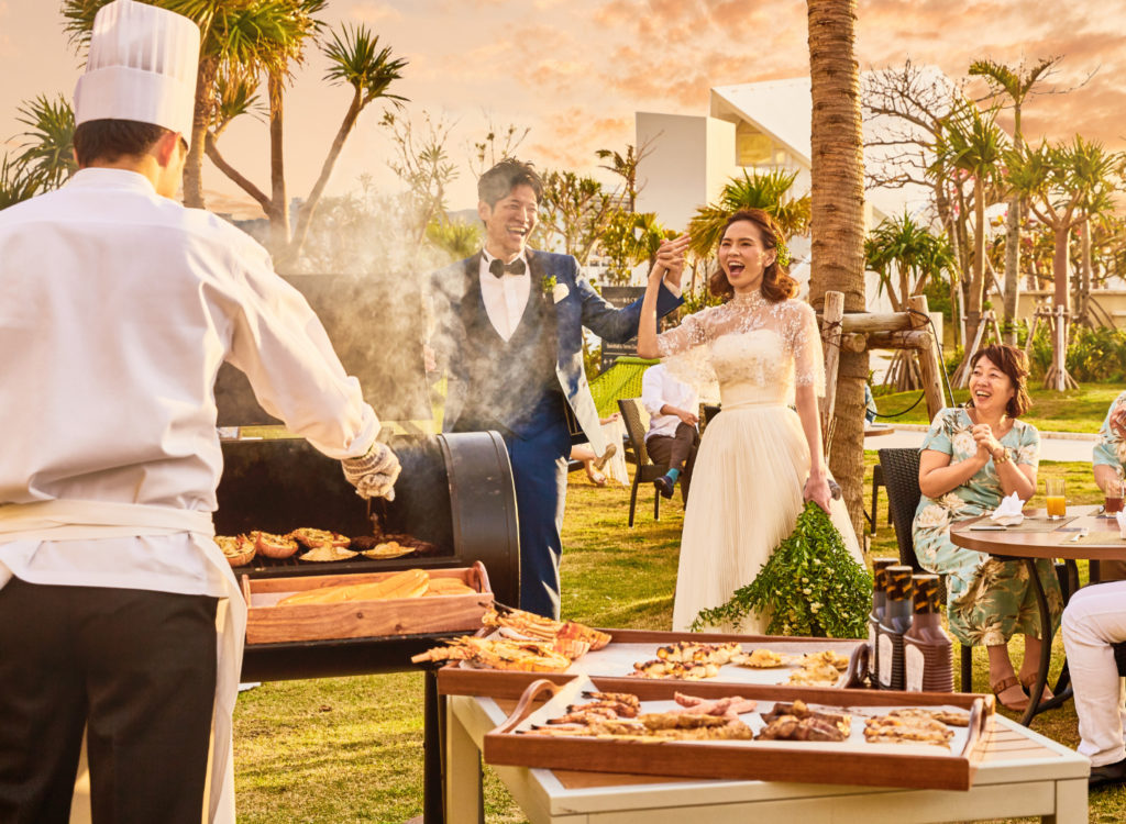 ガーデンウェディングとバーベキュー