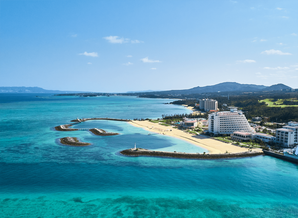 ホテルのある海岸