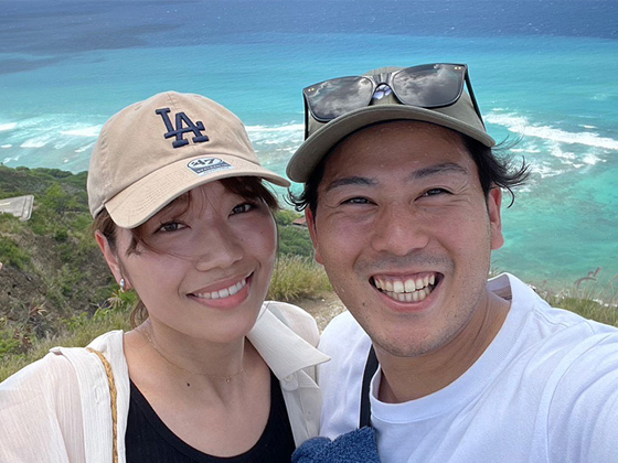 笑顔のカップル