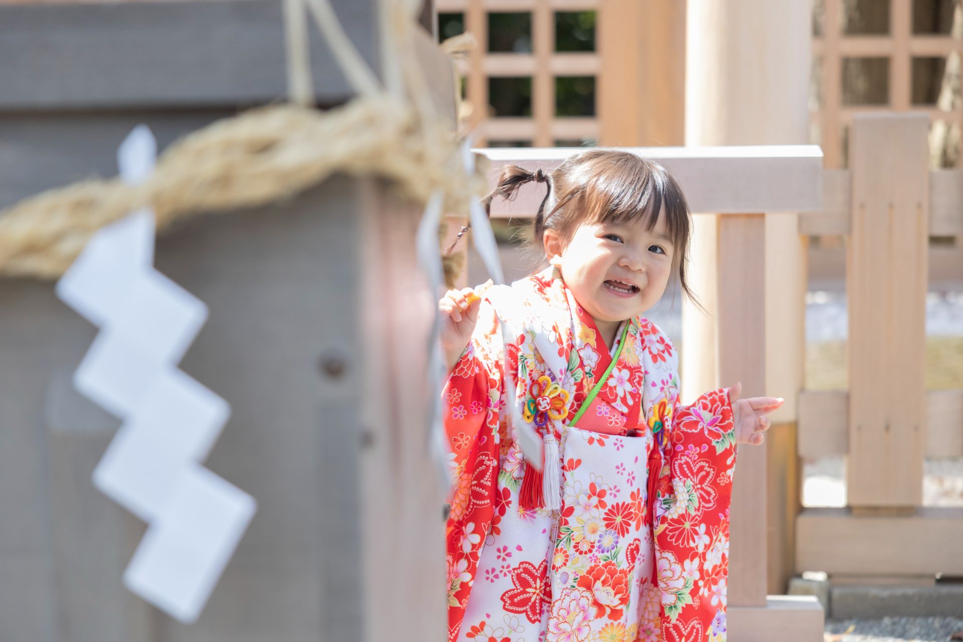 晴れの日に祝福の花を添えて