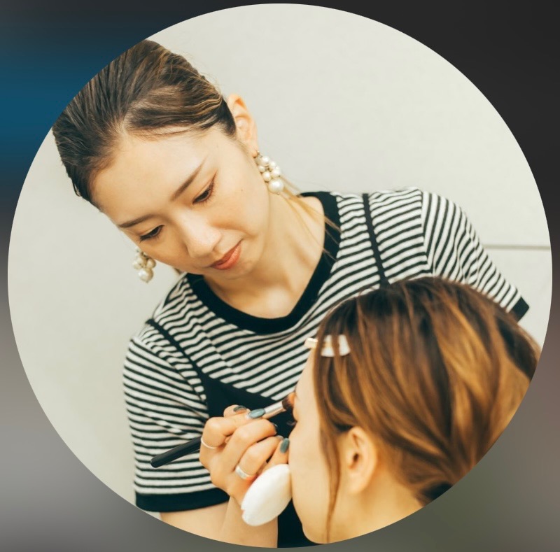 ヘアメイクアーティスト森のウェディングドレスヘアアレンジ写真