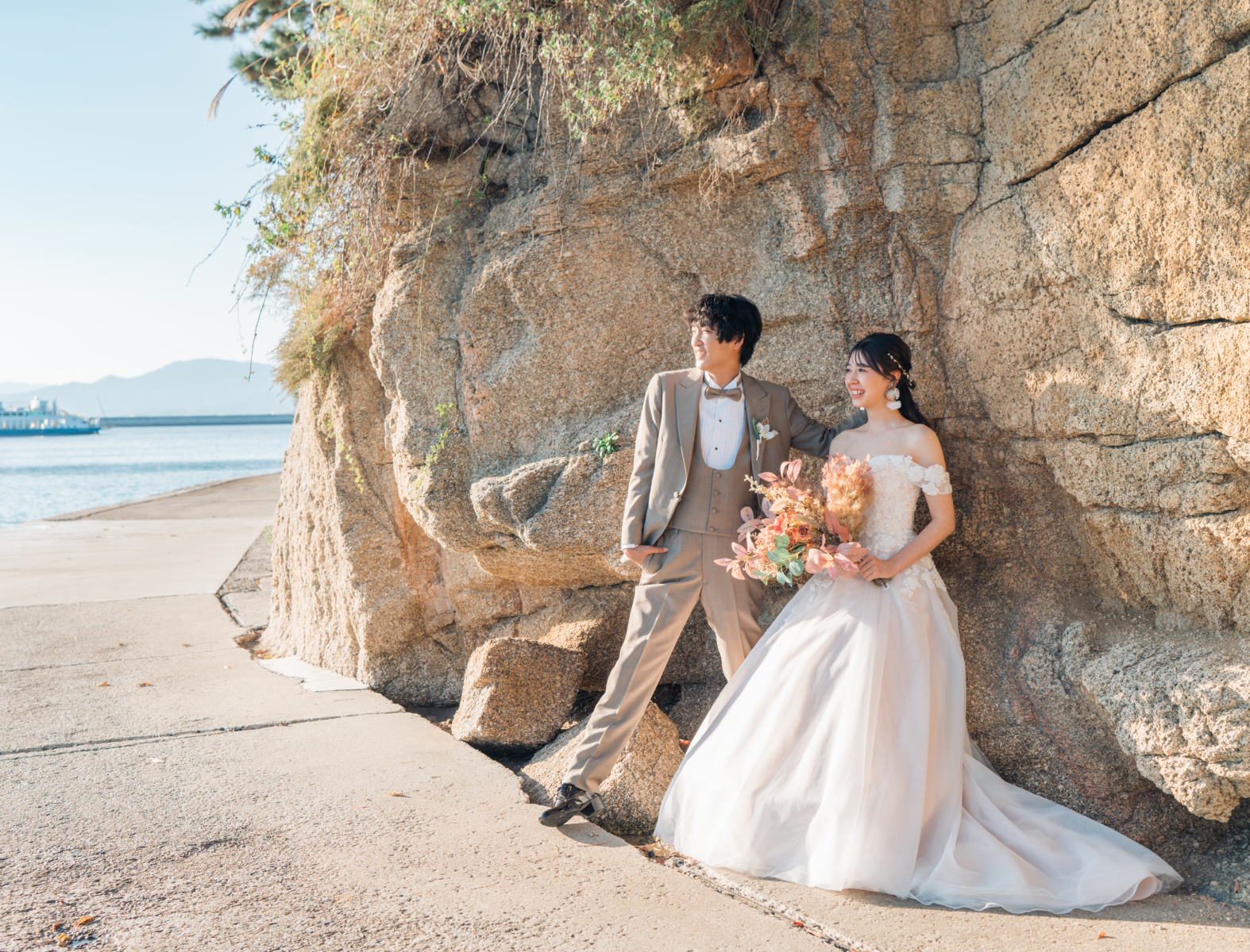 元宇品公園【雨天保証付】｜広島で結婚前撮り・フォトウェディングなら